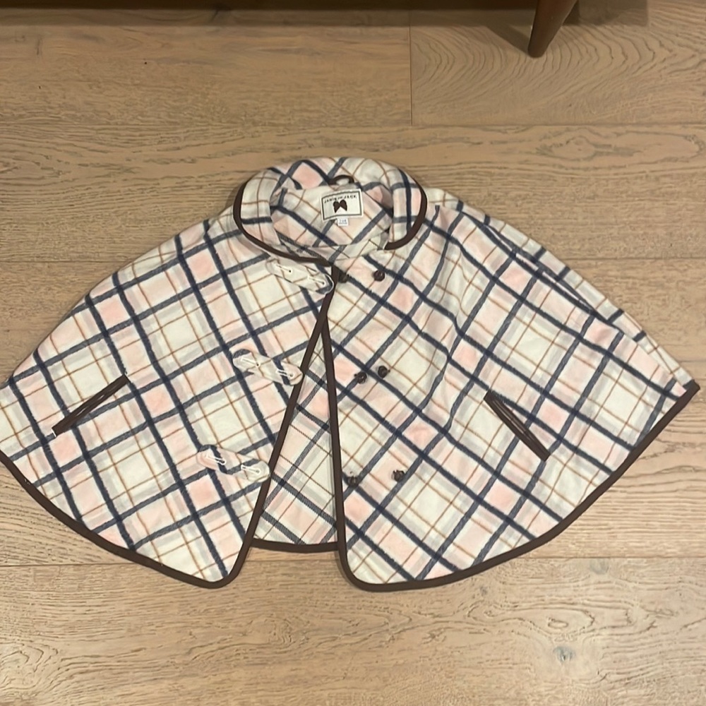 Janie and Jack plaid cape
